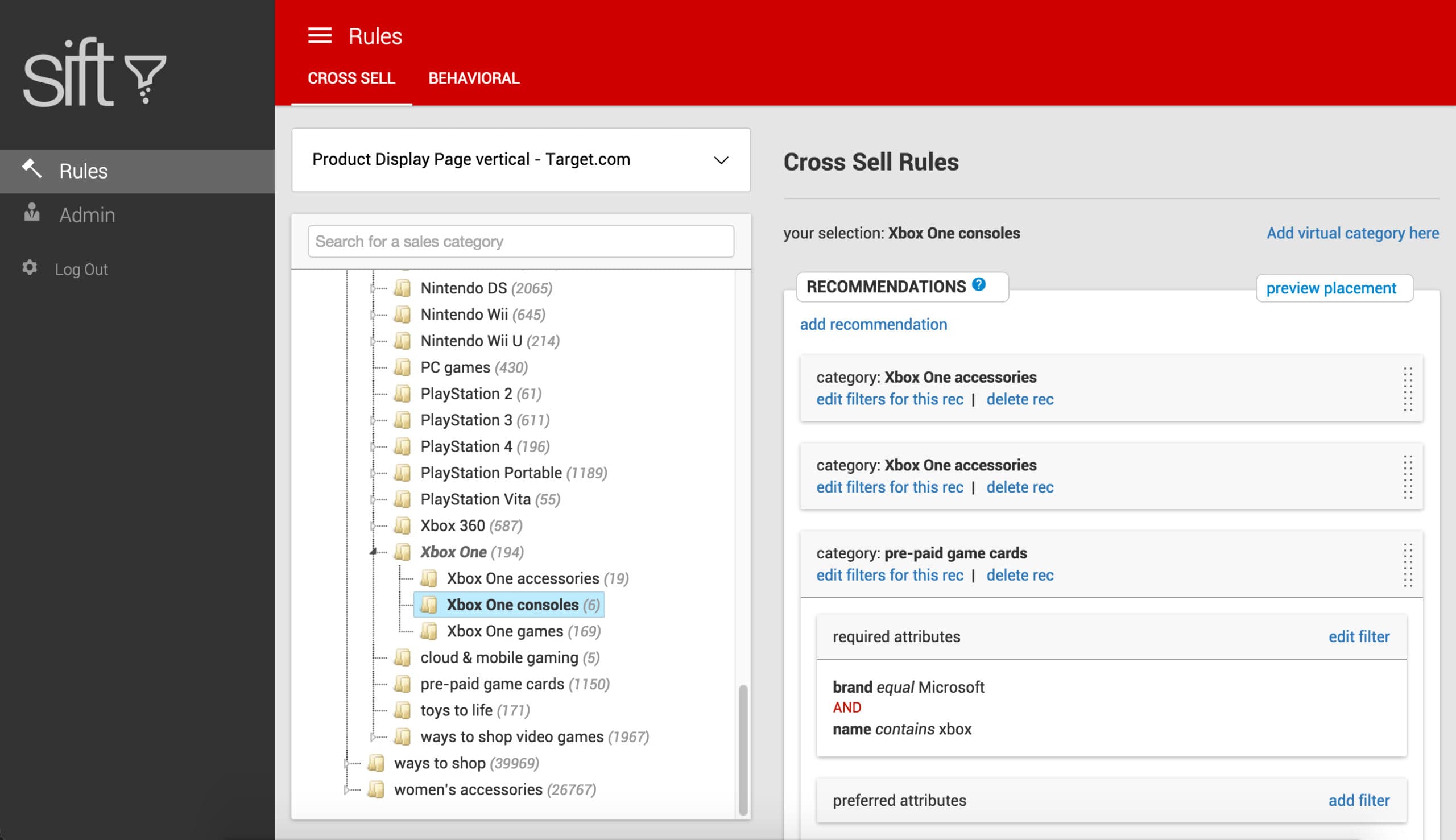 Sift: Target Recommendations Tool
